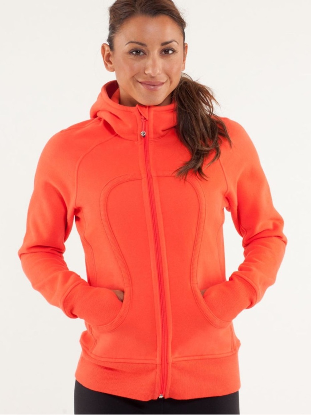 Lululemon Scuba Hoodie Orange Full-Zip Jacket